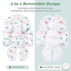 Infant Car Seat Cushion  Soft Baby Head Neck Support  Dinosaurs 