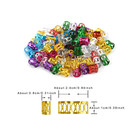 150 Pcs Hair Jewelry For Braids Dreadlocks Beads Aluminum Hair Rings Hair Clips 