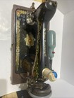 1918 Singer Sewing Machine Model 66 Red Eye Electric Motor Foot Pedal Needs Belt