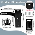 Dirvcp Replacement Kit For Rv Screen Door Lock - Heavy-duty Left Hand   