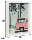12  Volkswagen Vw Microbus Canvas Wall Decor White Frame Car Tuned Free Ship