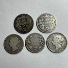 Canada Victoria Quarter Silver Coin Good To Fine Random Date X1 From Lot  15577