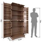 75  Tall Kitchen Pantry  Large Farmhouse Storage Cabinet With Organizer Shelves