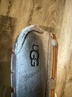  Womens Size 6 Pewter Ugg Dakota Suede Sheepskin Moccasins Slippers 5612