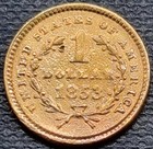 1853 Gold Liberty Head Dollar 1  Better Grade Details  98791