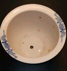Vintage Chinese Blue White Porcelain Planter Pot Jardiniere Chinoiserie 