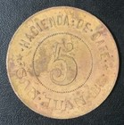 1900   s Puerto Rico Coffee Hacienda San Juan - Maricao lares 5 Almud Token 