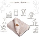 Organic Cotton Knitted Blanket  Swaddle Blanket  And Newborn Receiving Blanket