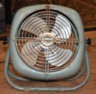 Vintage Lasko Table Fan Model 52-10 Teal Blue Works Good Industrial Mcm