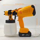 High Pressure Cordless Paint Sprayer With 2 Battery Electric Spray Gun Diy Works