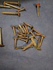 Lot Of 47 Old Vintage Railroad Pole Nails 20   s 30   s 40   s Small  Large
