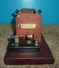 Unknown Crystal Radio Receiver W induction Coil   Detector 13 X 5in