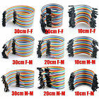 Dupont Cable Jumper Wire 10 20 30 Cm F-m F-f M-m Usa