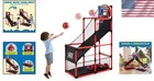 Kids Indoor Basketball Hoop Set - Red Arcade Game