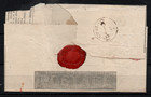 Gb Qv 1841 Mulready Envelope Used To Colchester  obv Fault  Ws43715