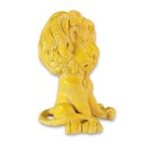 Vintage Large Yellow Male Lion Chalkware Figurine Figure Handmade 1970 s Cute 