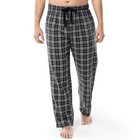  Men s Soft Flannel Pajama Lounge Sleep Pant Large Grey Plaid