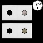 600 Pack 17 5 Mm 2 In Cardboard Flip Coin Holder Us Half Dime Capped Bust Seated