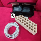 Revolutionary War Cartridge Box With White Belt Made With Genuine Leather 