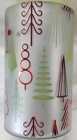 Yankee Candle Hurricane Glass Jar Holder  Winter Wonderment Christmas Silver