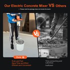 1800w Portable Electric Concrete Cement Mixer Double Rod Grout Stirring Mixer