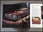 1974 Pontiac Lemans Catalina Safari French Canada Vintage Car Brochure Catalog