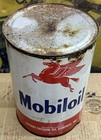 Original Vintage Mobiloil Motor Oil Socony Pegasus Mobil Old 5 Qt Five Quart