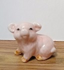 Vintage Set Porcelain Style Pig Set Minis Small Piglets