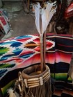   awesome  Native American  Deer Hide  Quiver Two Arrows Very Nice Quality    