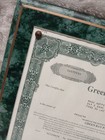 Authentic Original Green Bay Packer Nfl Team Share Stock Certificate Framed 1997