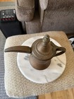 Vintage Brass Dallah Coffee Pot Ornate Traditional Arabic Coffee Server Teapot