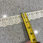 5 Yds X 2    Vintage Cotton Lace Trim Eyelet Embroidered Craft White Ivory