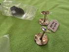 Authentic Ippolita Mens 925 Sterling Silver Wavy Disc Cuff Links Black Pouch 