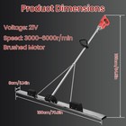 48v Cordless Concrete Vibrator Surface Power Trowel Electric Wet Cement Screed