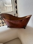 Copper Tub With Claw Feet Dimensions In Pictures   Nice Patina 