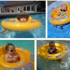 Baby Swim Float Ring Seat Inflatable Toddler Pool Float Kids Swimming Trainer