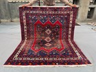 4 5x5 6 Ft Antique Turkish Tribal Rug Distressed Faded Wool Carpet Low Pile Rug