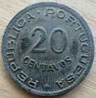 1948 Angola 20 Centavos Coin
