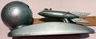 Vtg Strato Rocket Space Ship Xu 232 Coin Bank Cast Mechanical 1950 s Duro Mold