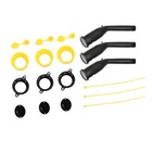 3x Old Style Replacement Gas Can Spout With Nozzles Screw Collar Vent Caps