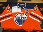 Connor Mcdavid Autographed Orange Adidas Edmonton Oilers Jersey Upper Deck Coa