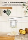 W u Large 15oz Potato Ricer  Heavy Duty Stainless Steel Potato Masher