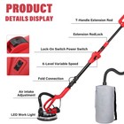 Drywall Sander 750w 6a Electric Adjustable Variable Speed With Sanding Pad Fdtt