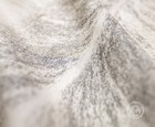 Real Brazilian Grey Stripes Cowhide Rug  - Size 6 X 6-7 