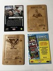 Lot Of 4x Marvel Trading Cards Fleer Upper Deck Numbered Sp Parallel Woodblock