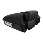 Chopped Tour Trunk Backrest Pad Chrome Rack Harley Touring 2014-up