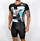 Adidas Powerweb Athletic Suit Men Track And Field Sprint Running Suit Black