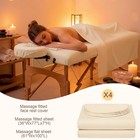 Massage Table Sheets 3 Piece Microfiber Soft Beige Oudain Set Sets Bulk Flat