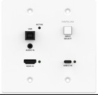 Liberty Digitalinx Dl-1uc1a-wpkt-w Usb-c Hdbaset 18g 4k Extender Wall Plate Kit