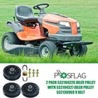 2 Pack Pulley   Flat Idler Pulley Set For Craftsman Tractors - Replaces 194326 